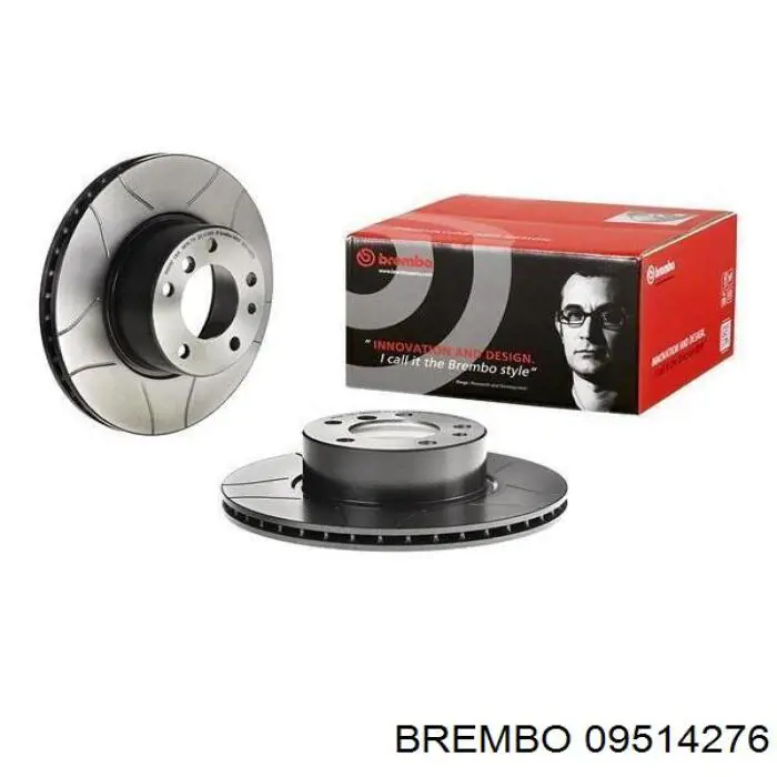 09514276 Brembo диск гальмівний передній