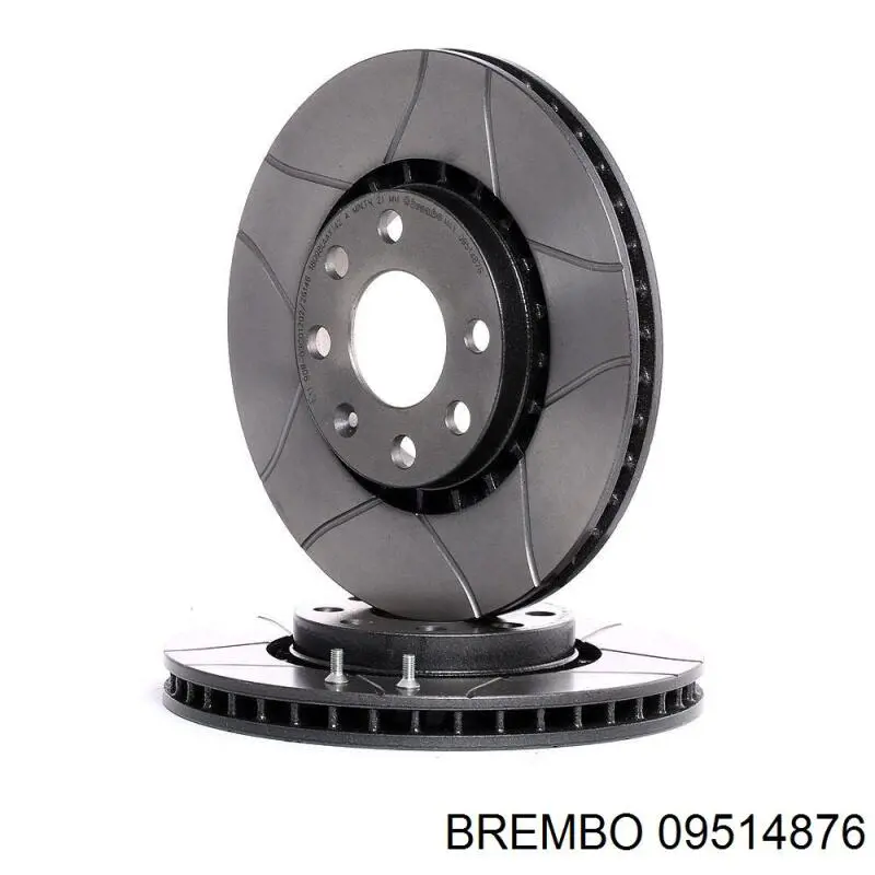 09514876 Brembo диск гальмівний передній