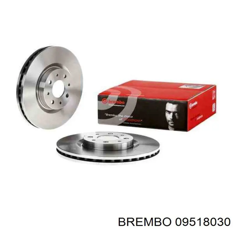 09518030 Brembo диск гальмівний передній