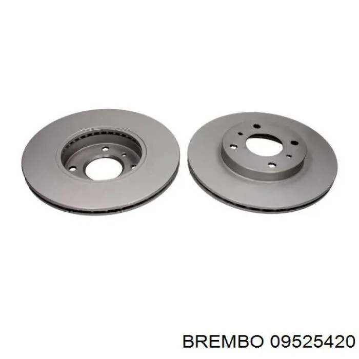 Диск гальмівний передній Brembo 09525420
