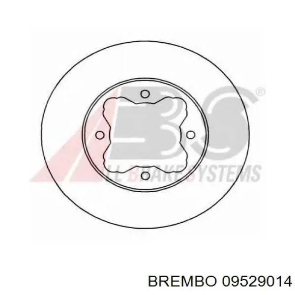 09529014 Brembo Гальмо дискове переднє