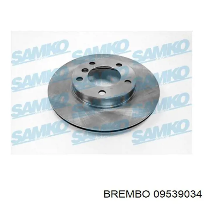 09539034 Brembo диск гальмівний передній