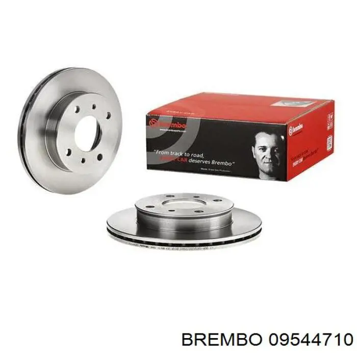 09544710 Brembo диск гальмівний передній