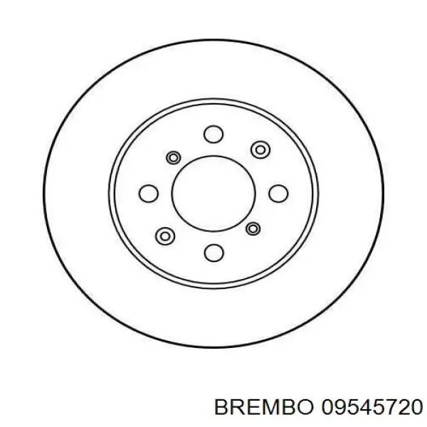 09545720 Brembo Гальмо дискове переднє