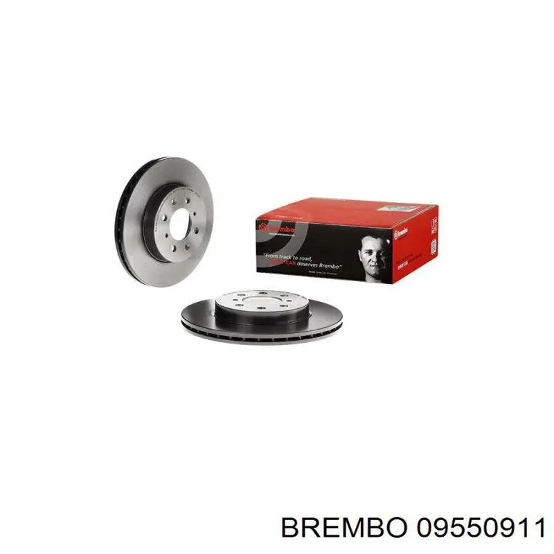 09550911 Brembo диск гальмівний передній