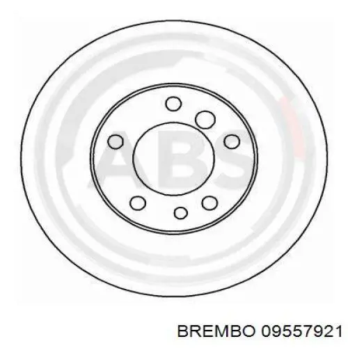 Купити 09557921 Brembo Ротор гальмівний