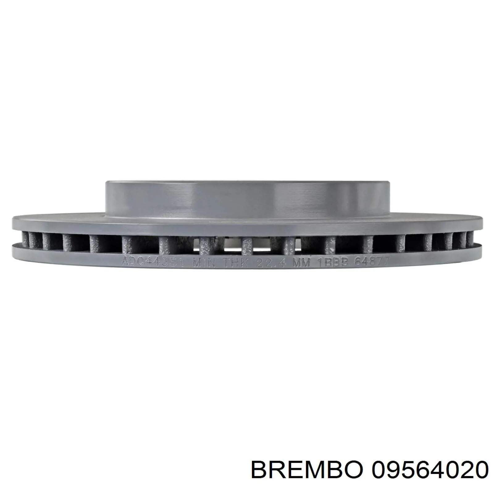 09564020 Brembo диск гальмівний передній