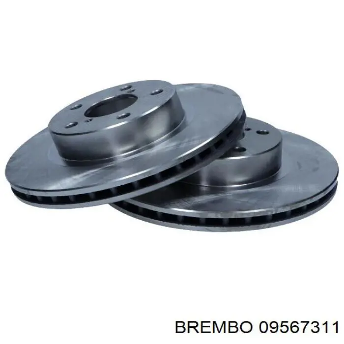 Диск переднього гальма Brembo 09567311 ціна, від 31.81 USD