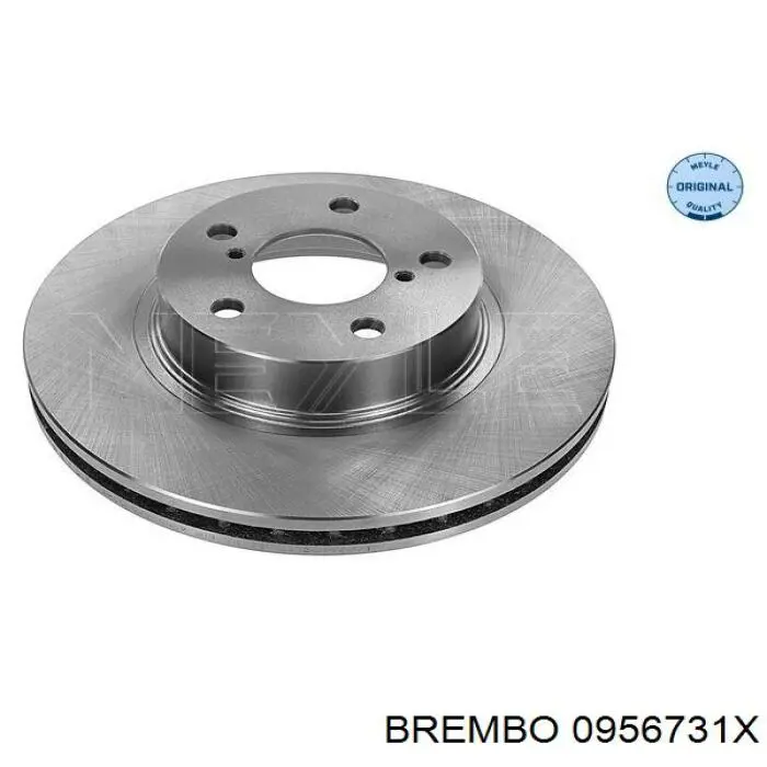 0956731X Brembo диск гальмівний передній