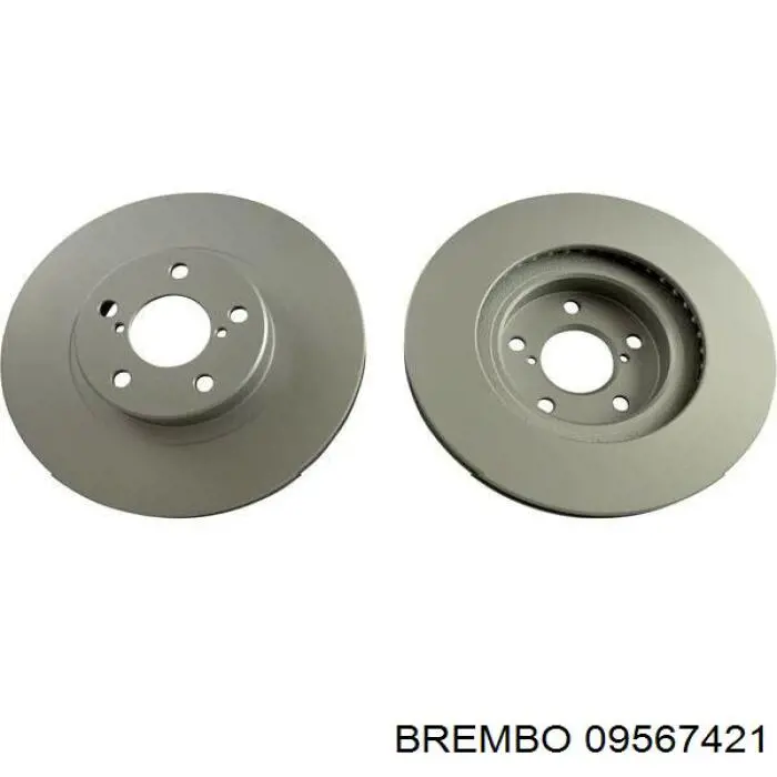 Диск переднього гальма Brembo 09567421 ціна, від 49.88 USD