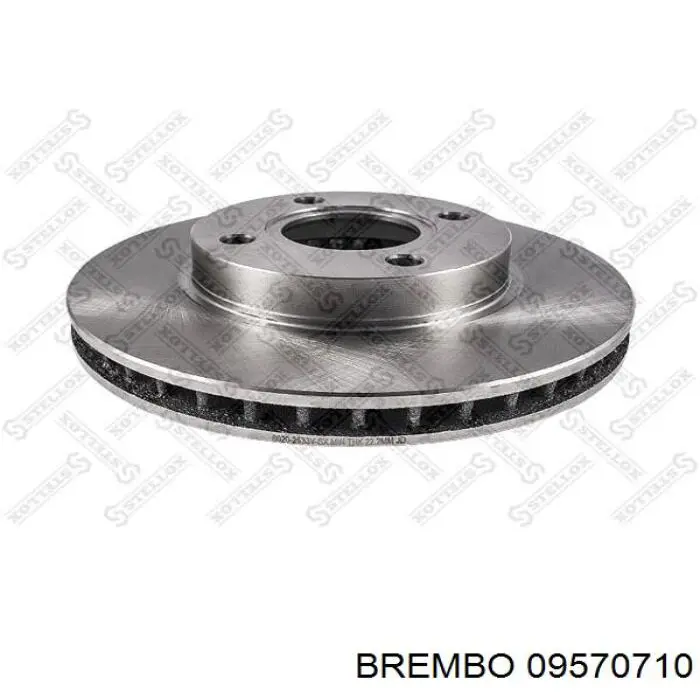 09570710 Brembo диск гальмівний передній