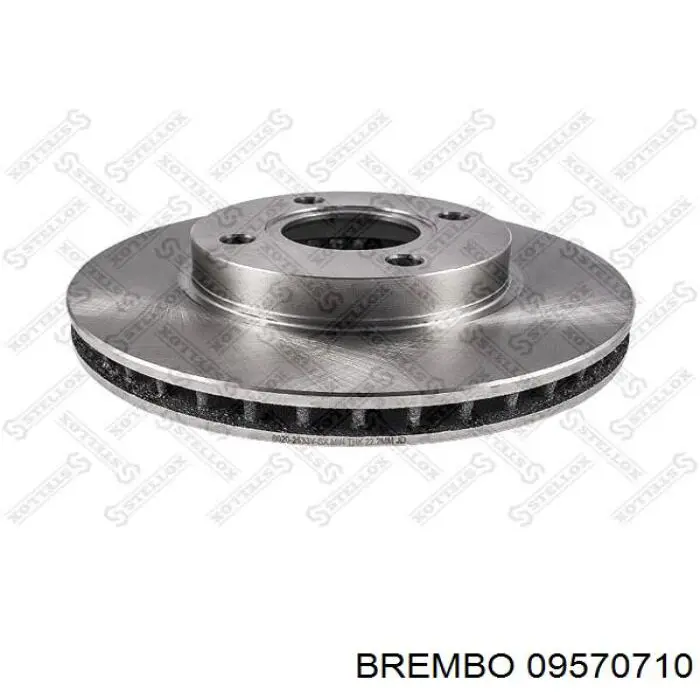 Диск гальмівний передній 09570710 Brembo