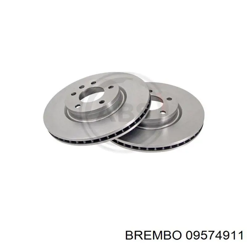 Диск переднього гальма Brembo 09574911 ціна, від 45.93 USD