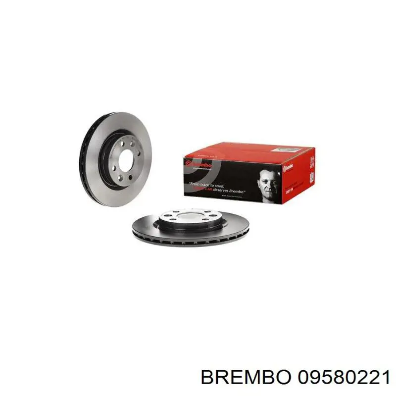 09580221 Brembo диск гальмівний передній
