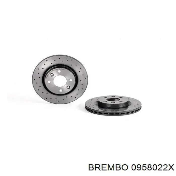 0958022X Brembo диск гальмівний передній