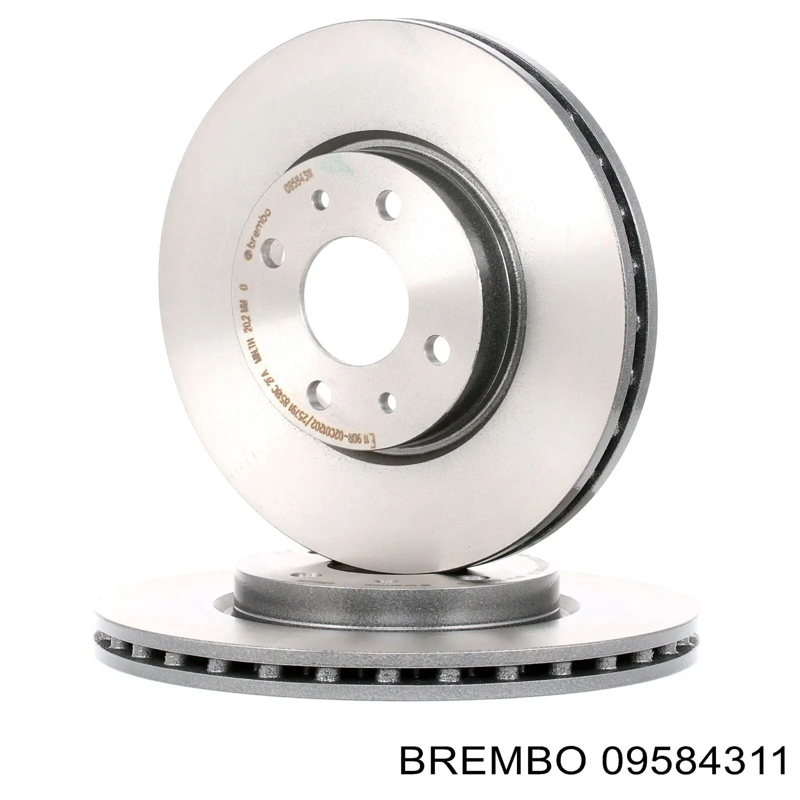 09584311 Brembo диск гальмівний передній