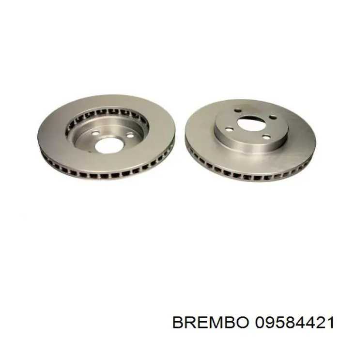 Диск гальмівний передній Brembo 09584421