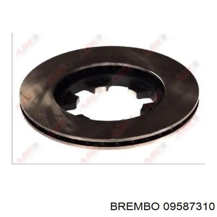 Купити 09587310 Brembo Ротор гальмівний