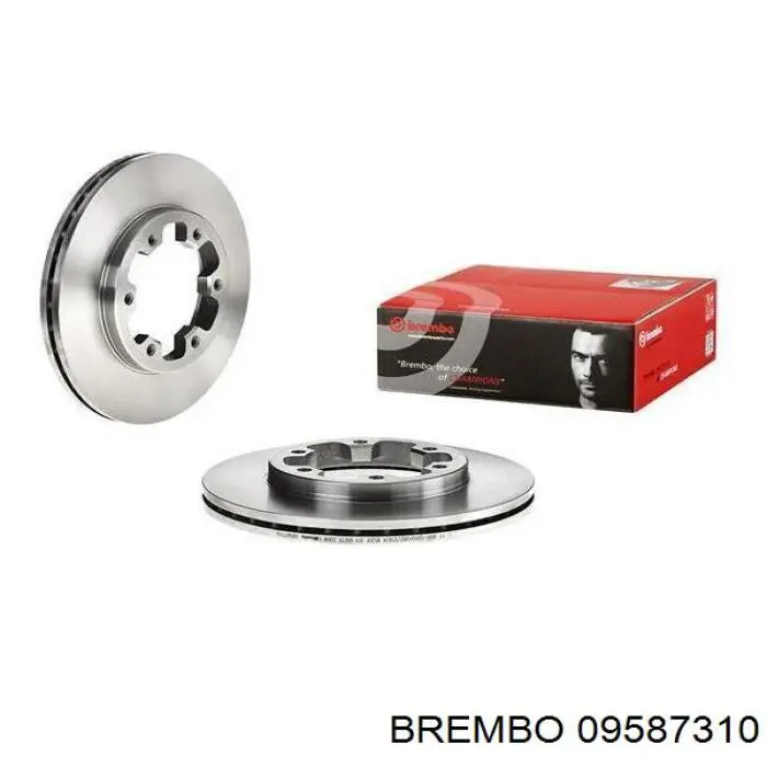 Диск гальмівний передній Brembo 09587310