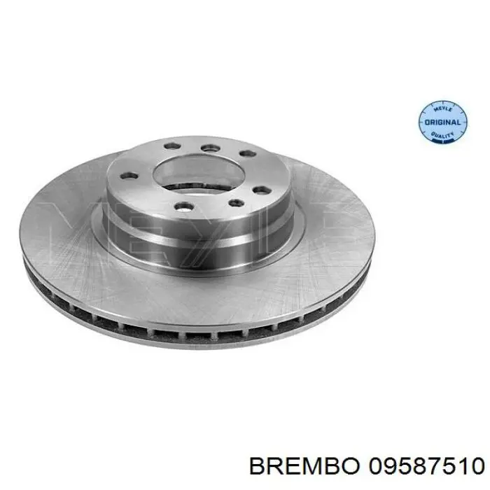 09587510 Brembo диск гальмівний передній