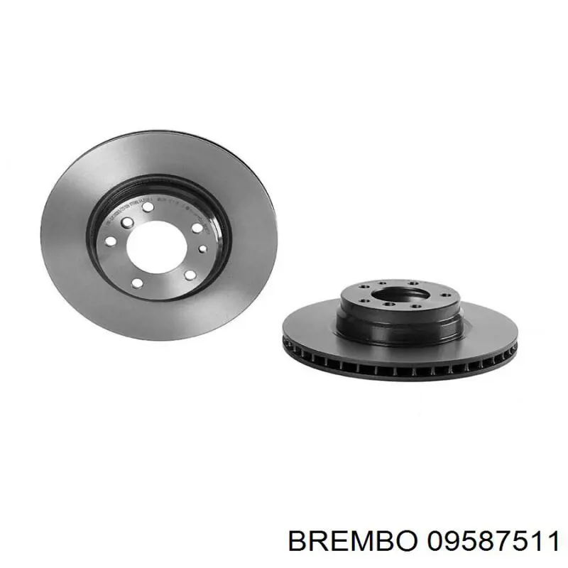 09587511 Brembo диск гальмівний передній