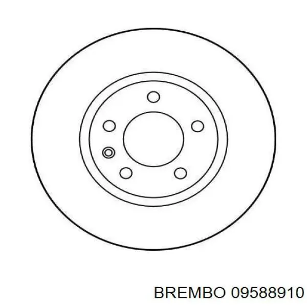 09588910 Brembo Гальмо дискове переднє