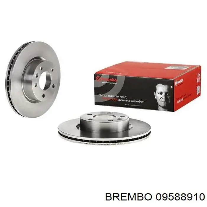 Диск переднього гальма Brembo 09588910 ціна, від 44.06 USD