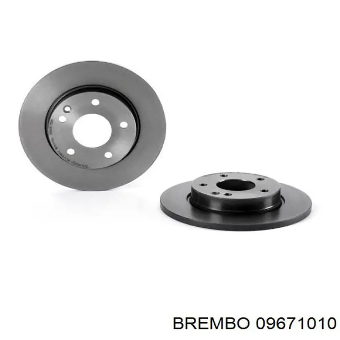 Диск гальмівний передній 09671010 Brembo