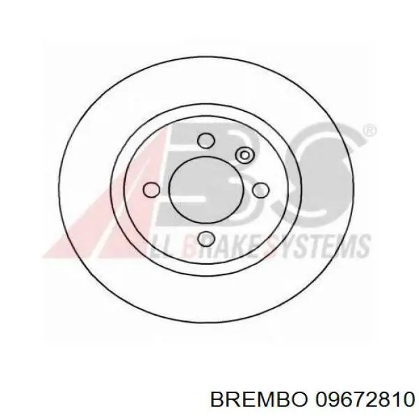 Купити 09672810 Brembo Ротор гальмівний