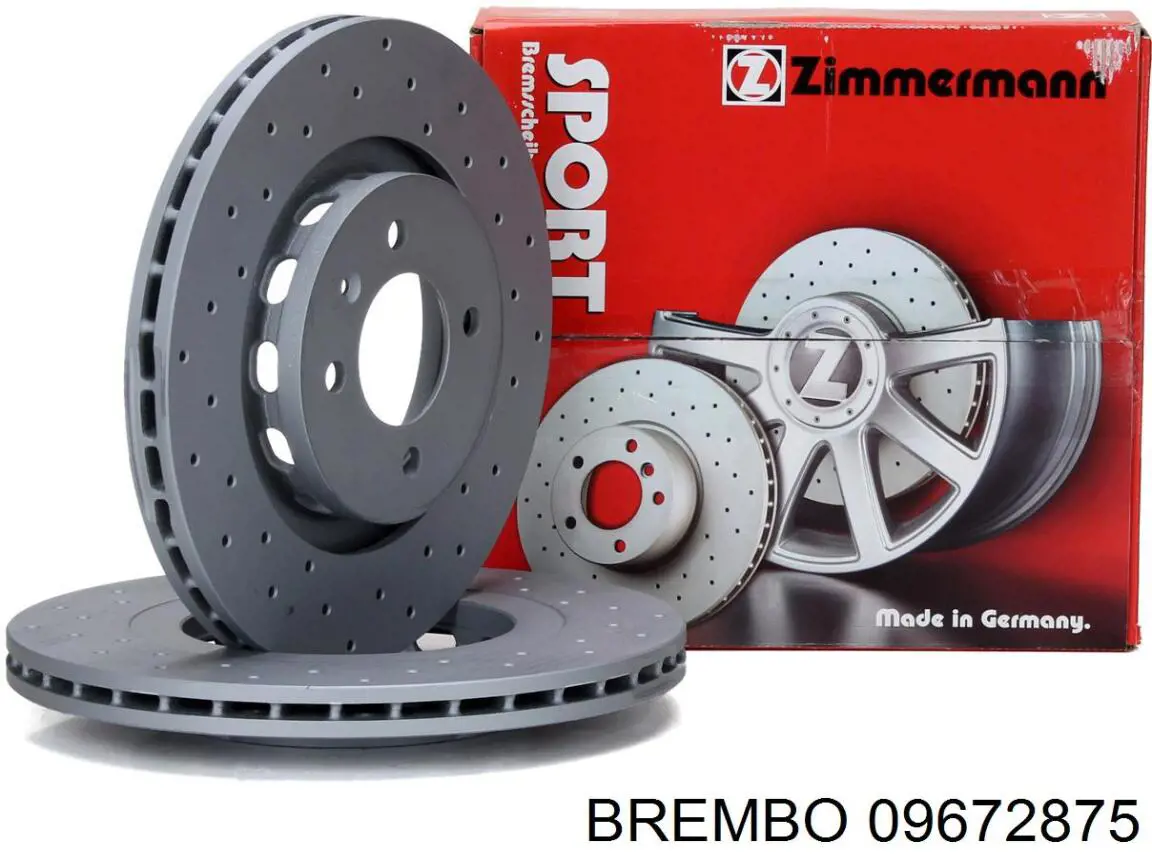 Диск переднього гальма Brembo 09672875 ціна, від 44.35 USD