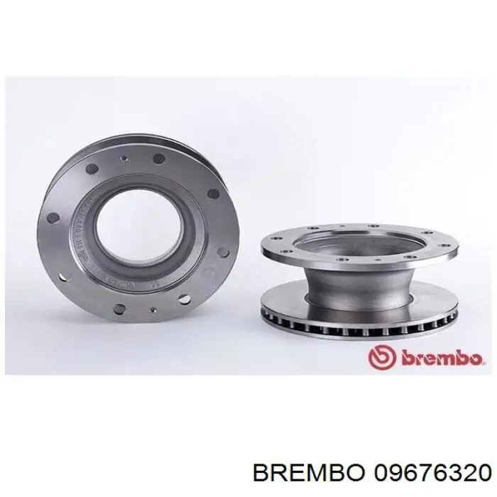 09676320 Brembo диск гальмівний передній