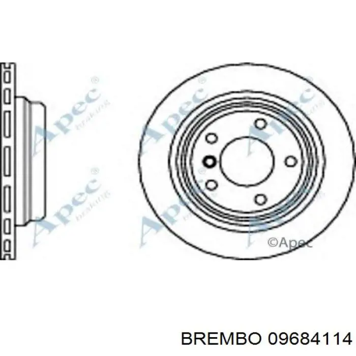 09684114 Brembo Дискові гальма