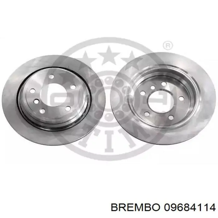 Купити 09684114 Brembo Диск заднього гальма