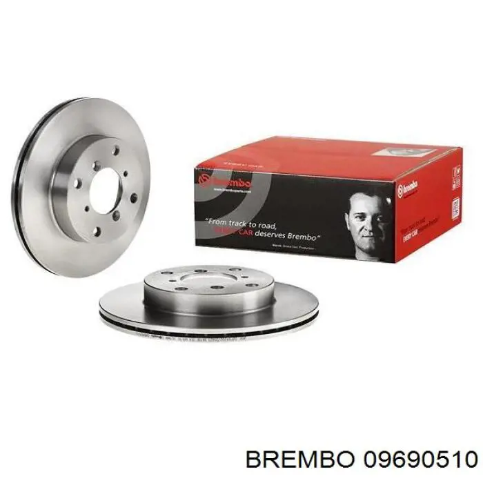 09690510 Brembo диск гальмівний передній