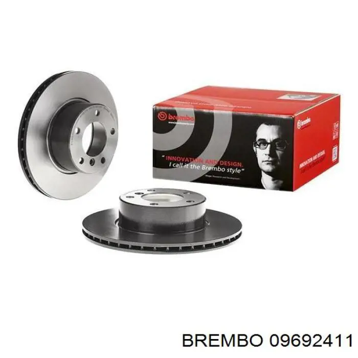 09692411 Brembo диск гальмівний передній