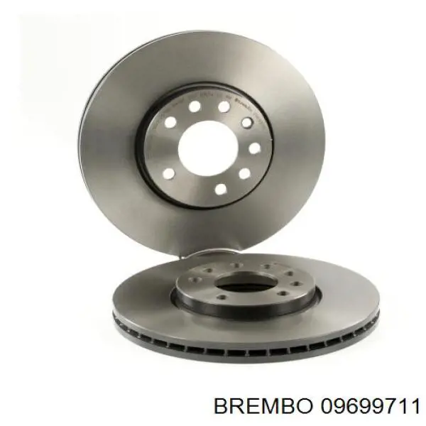 09699711 Brembo диск гальмівний передній