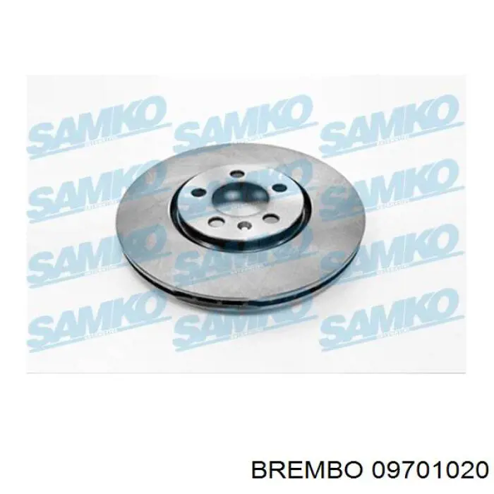 Купити 09701020 Brembo Ротор гальмівний