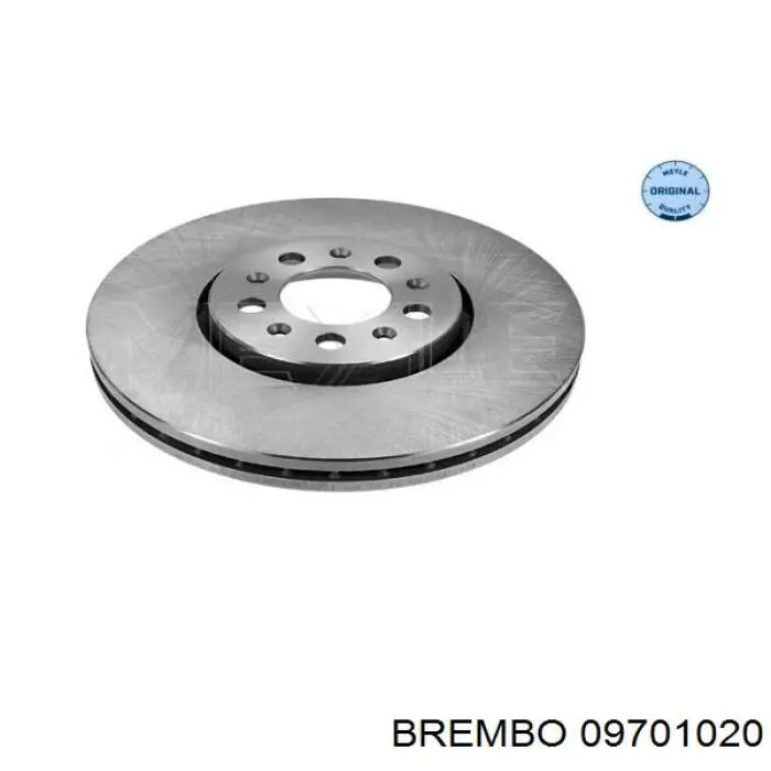 Диск гальмівний передній 09701020 Brembo