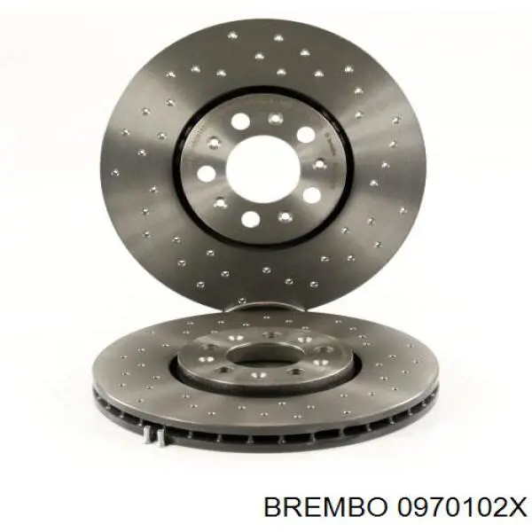 Диск переднього гальма Brembo 0970102X ціна, від 76.77 USD