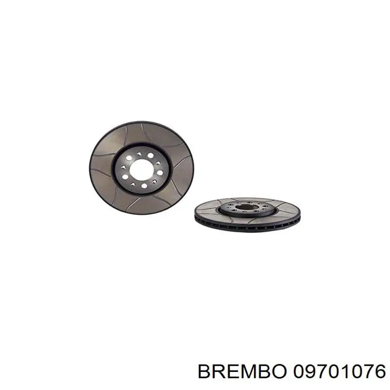 Диск гальмівний передній 09701076 Brembo