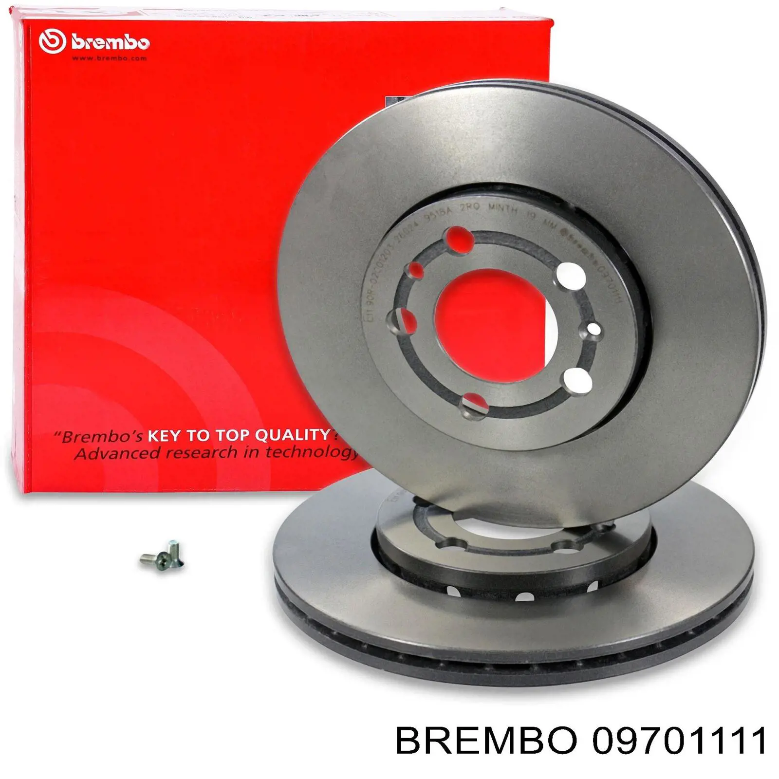09701111 Brembo диск гальмівний передній