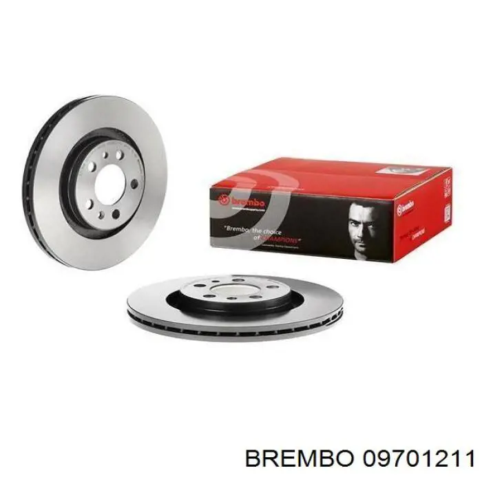 Диск гальмівний передній 09701211 Brembo