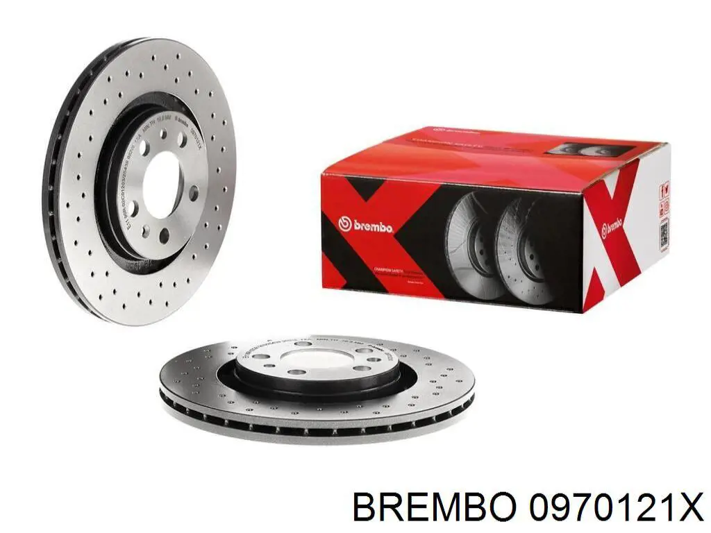 0970121X Brembo диск гальмівний передній