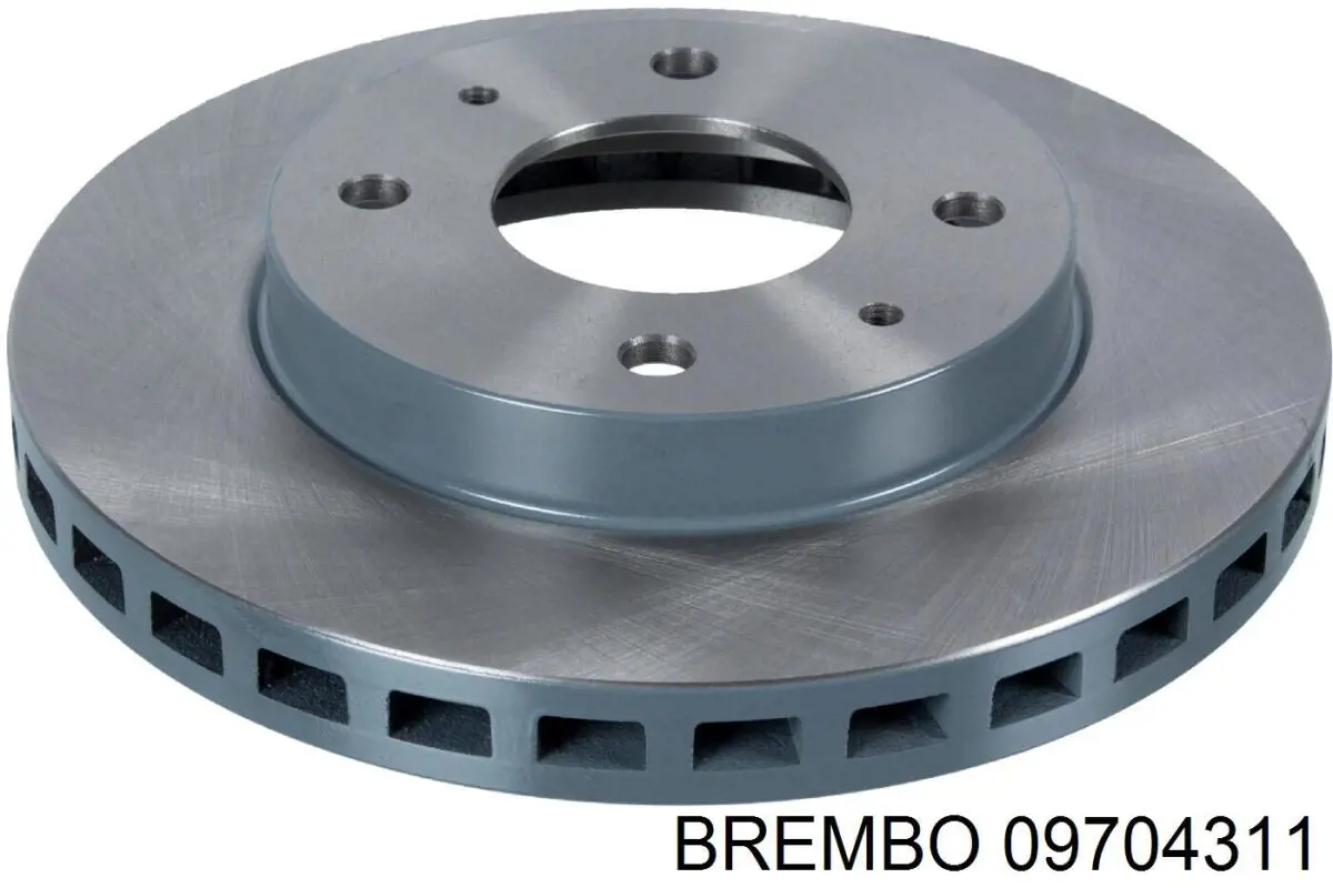09704311 Brembo диск гальмівний передній