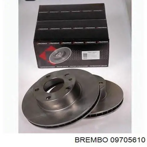 Диск гальмівний передній Brembo 09705610