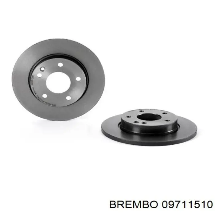 09711510 Brembo диск гальмівний передній