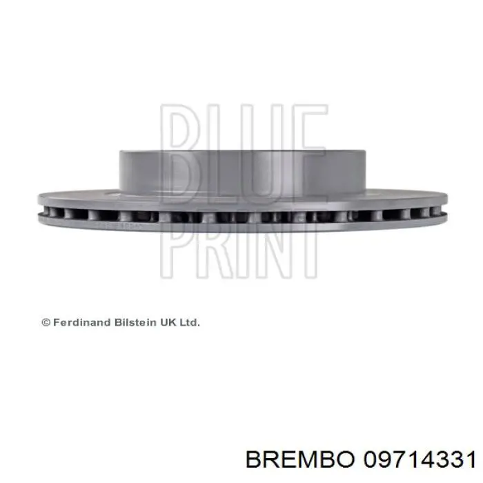 Диск гальмівний передній Brembo 09714331