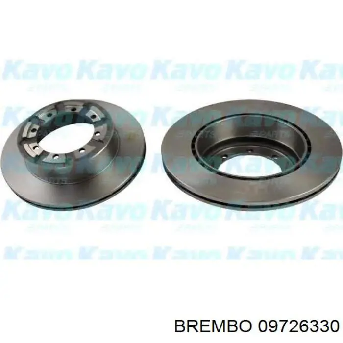 Диск гальмівний задній Brembo 09726330
