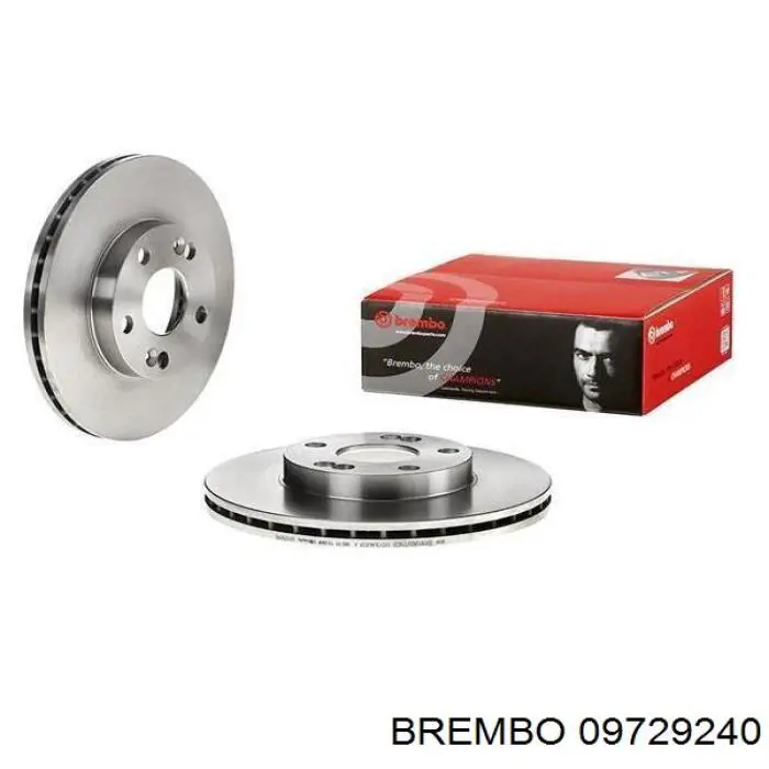 Диск переднього гальма Brembo 09729240 ціна, від 30.69 USD