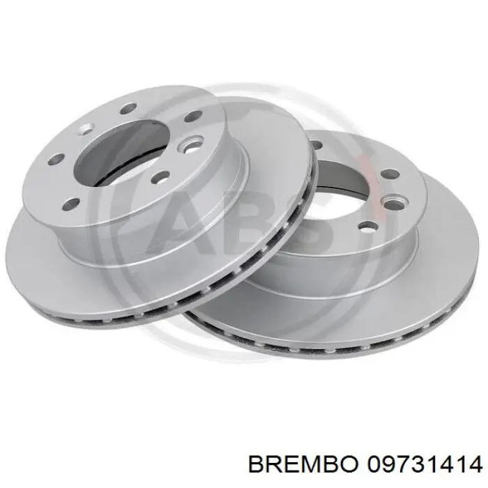 Диск переднього гальма Brembo 09731414 ціна, від 42.17 USD